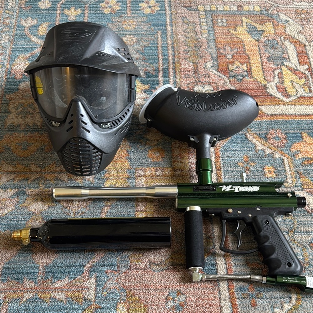 Men's Black Paintball Mask